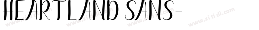 Heartland Sans字体转换